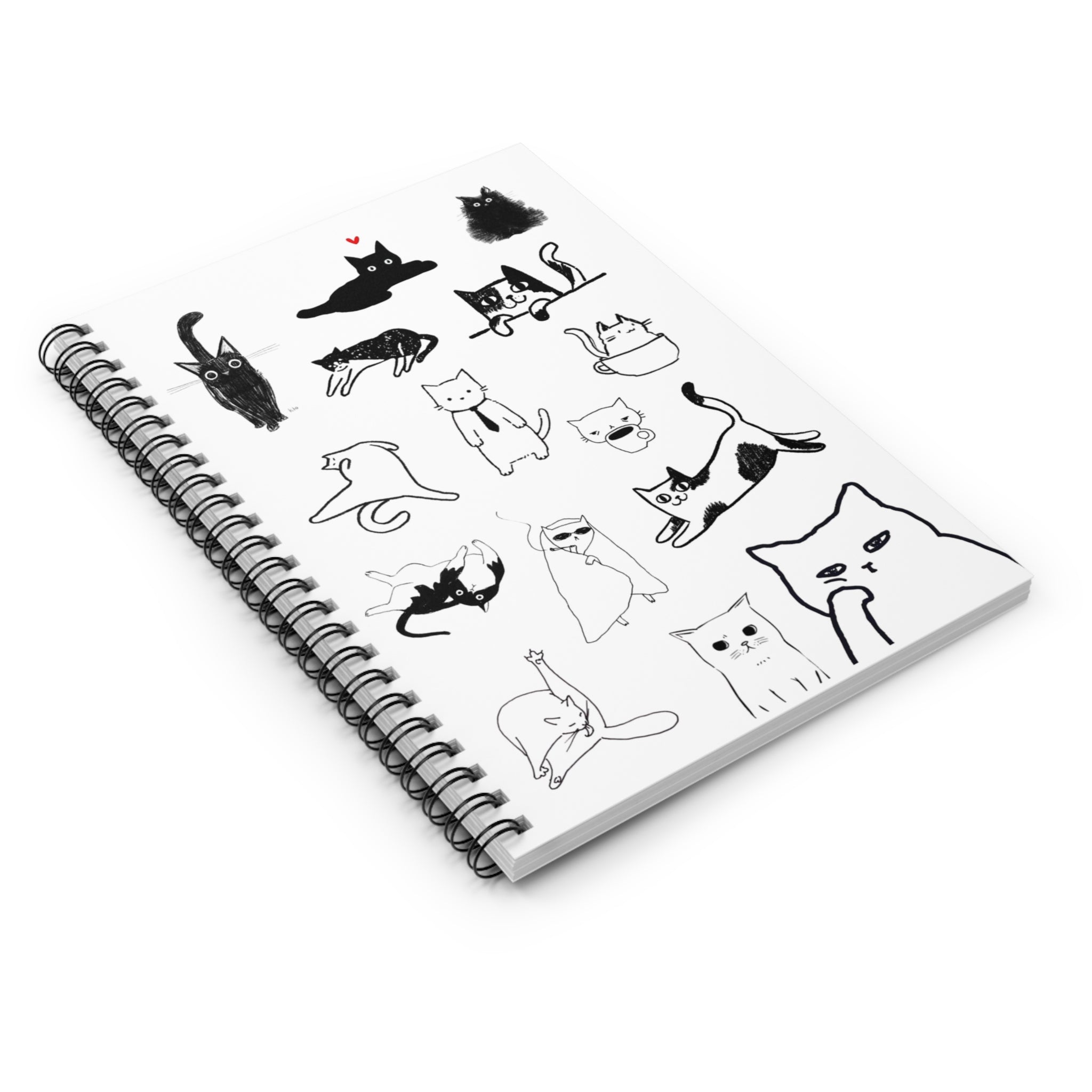 Catsy Spiral Notebook