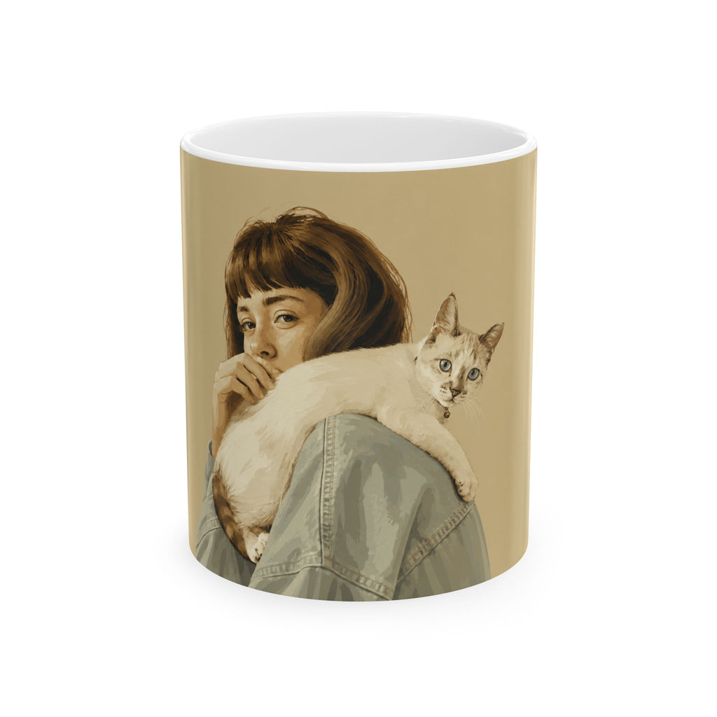 Custom Pet Portrait Ceramic Mug  (11oz & 15oz)