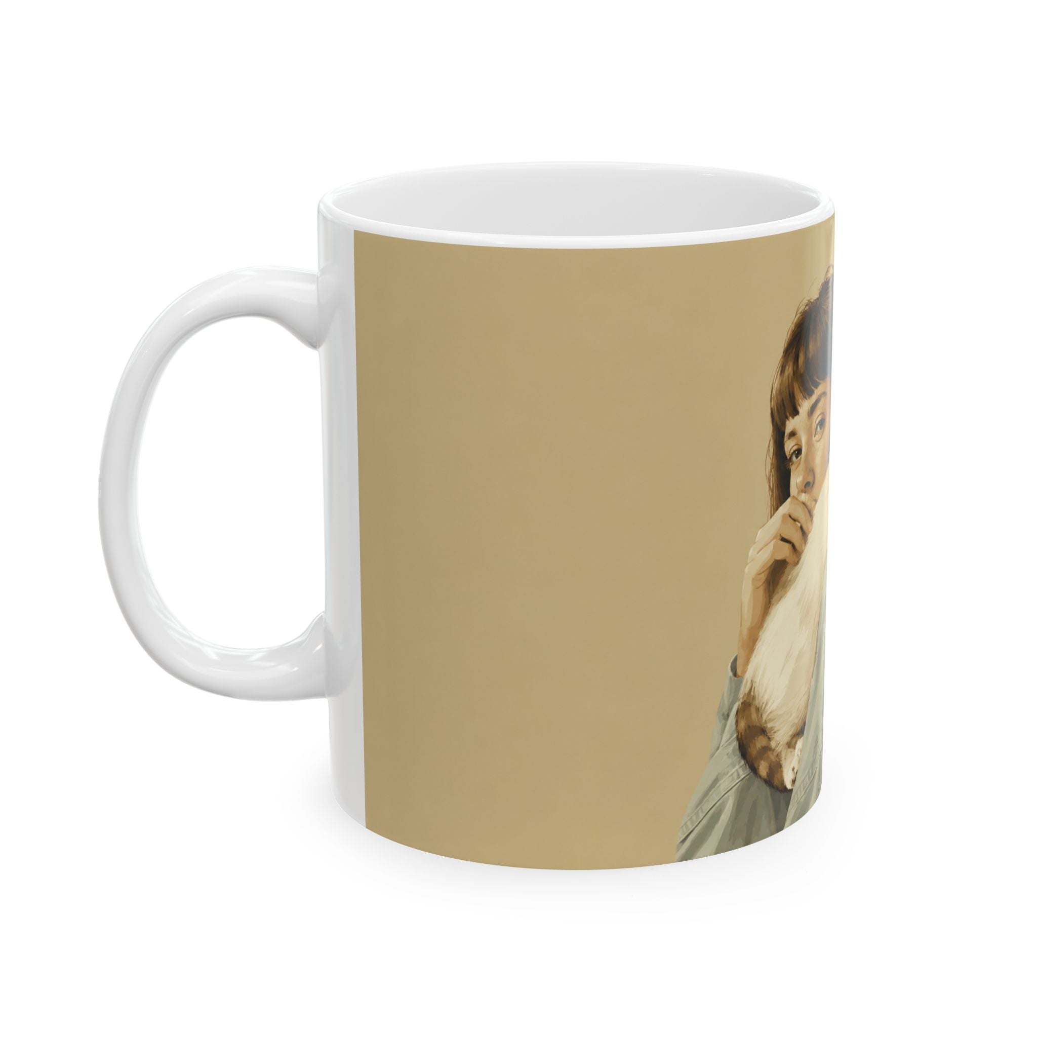 Custom Pet Portrait Ceramic Mug  (11oz & 15oz)