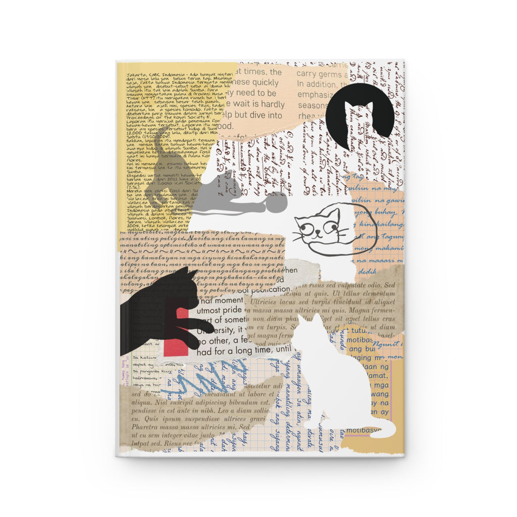 Collaged Cats | Hardcover Journal