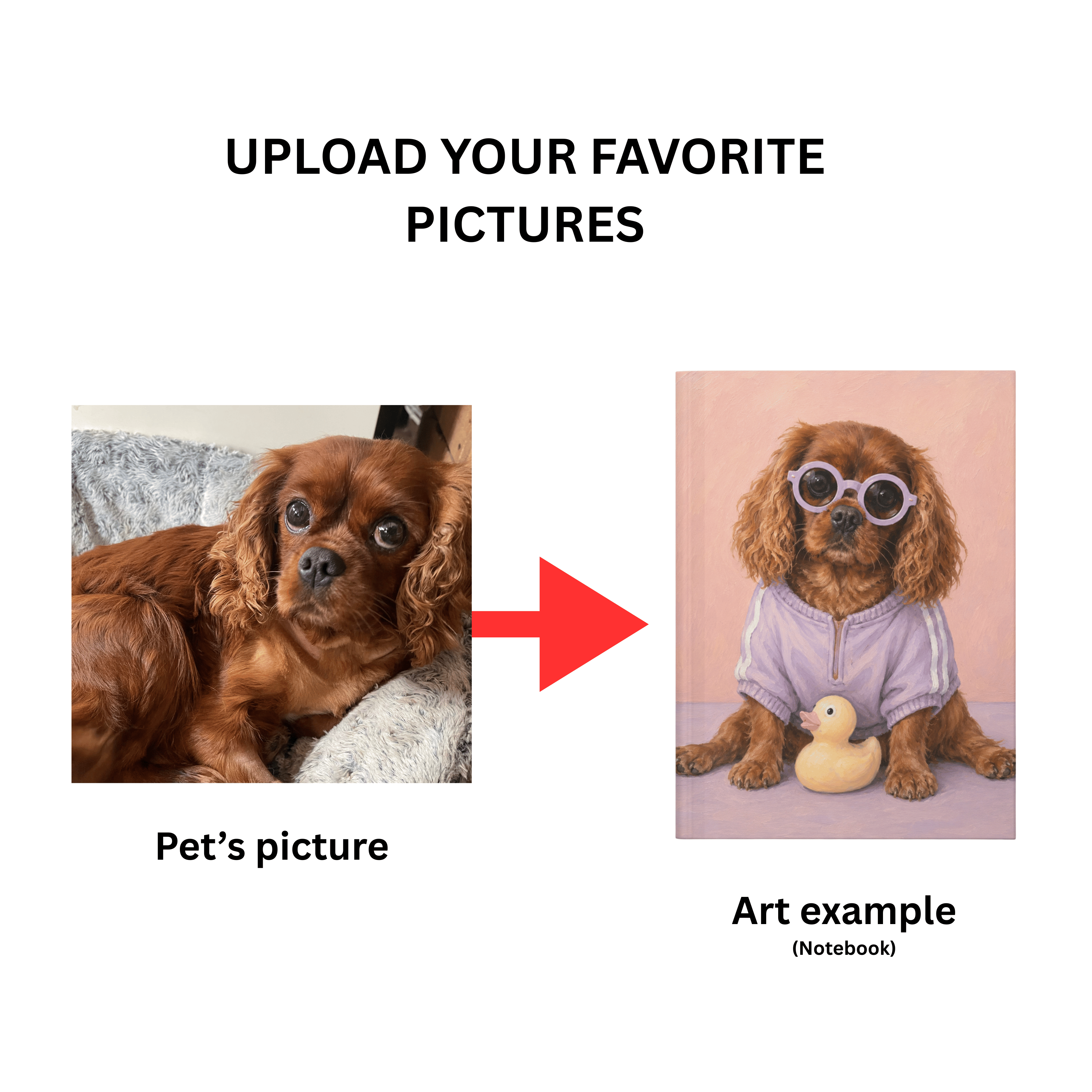 Pet Custom Hardcover Journal (Blank - 75 pages)